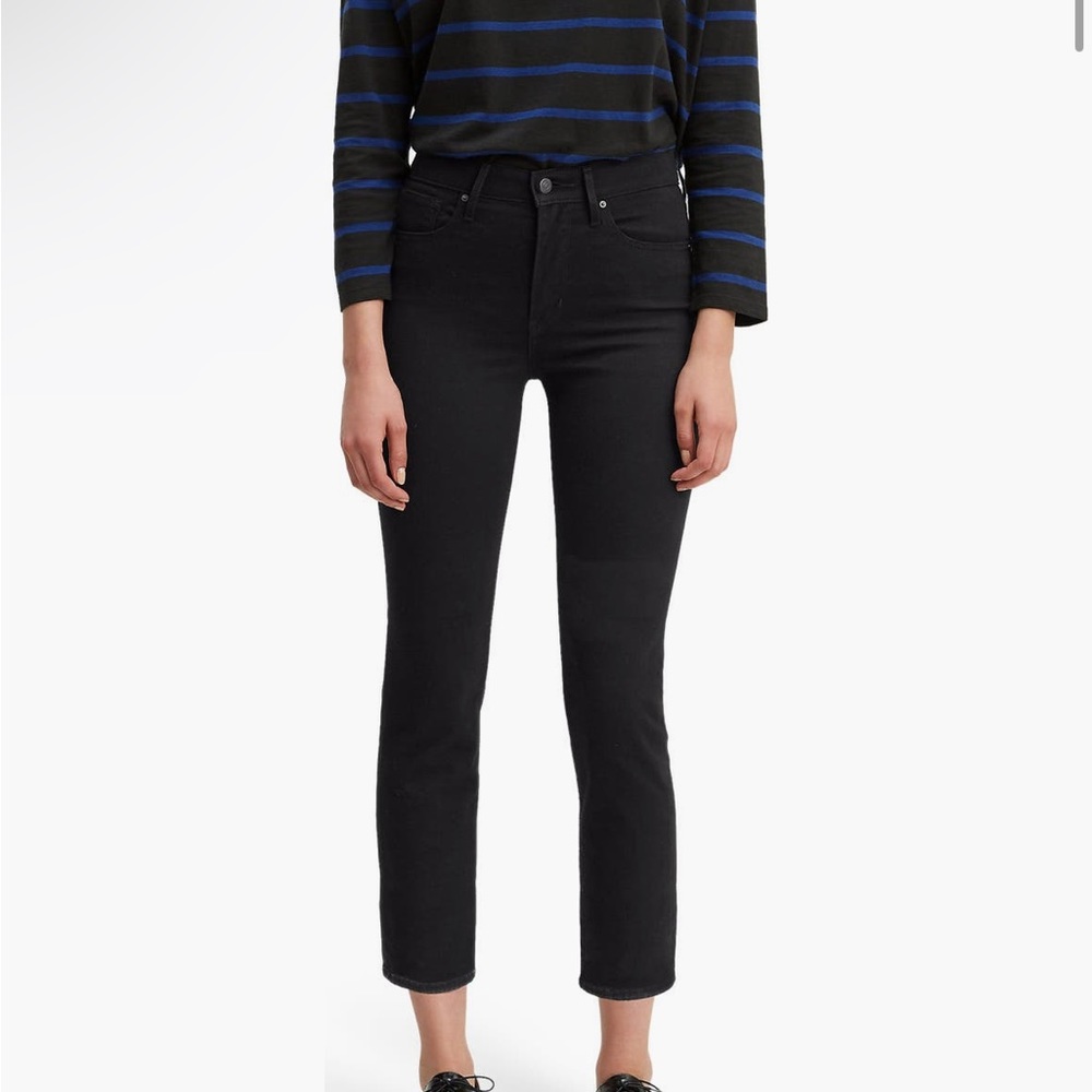 Levi's 724 Sculpt Hypersoft High Rise Crop Straight 28 x 26
